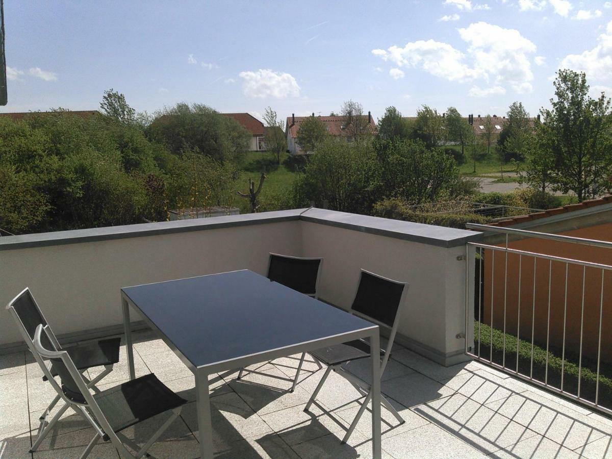 Ferienwohnung Zum Kletterturm Кауфбойрен Экстерьер фото